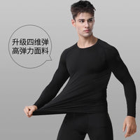 Men's Thermal Underwear Set, Fleece Lined Compression Base Layer for Winter Sports