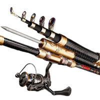 8-Layer Mobile Reel Seat Super Hard Sea Fishing Rod for Long Casts