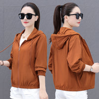 Women's Sun Protection Hoodie, Quick-Dry Ice Silk, Lightweight for Summer Outdoor Activities
