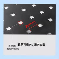 Perforated Pegboard Panel for Shelf Side/Back, Tool Storage & Display, Hardware Organizer