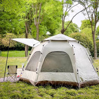 Automatic Pop-Up Hexagonal Camping Tent for Family Outdoor Leisure