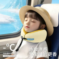 Kids' Memory Foam U-Shaped Neck Pillow for Travel