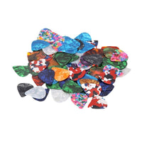 Guitar Picks Celluloid ABS Heart-shaped Plectrums for Electric Acoustic Guitar Ukulele Bass