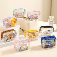 Transparent Waterproof Zipper Pouch for Keys, Cards, and Small Items