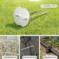 Galvanized U-Shaped Garden Stakes for Landscape Fabric, Tents, and Outdoor Securing