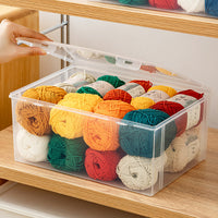 Yarn Ball Storage Box Large Capacity Household Knitting Cotton Thread Material Organizer Handcraft Tool Storage Case