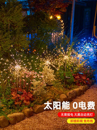 Solar Dandelion Firework Garden Stake Lights Outdoor Waterproof Landscape Decorative Lights for Yard Patio Lawn