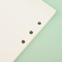 Double-Sided Release Paper Notebook Refill Pages for 6-Hole Binders, Blank Detachable Planner Inserts