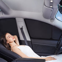 Car Window Sun Shade Set for Privacy and UV Protection, Double Layer Full Coverage