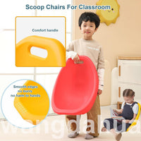 Kids' Sensory Integration Rocking Spoon Chair for Vestibular Balance Training and Posture Correction