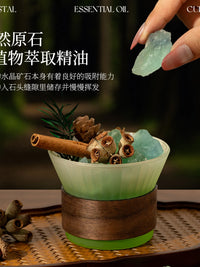 Aromatic Diffuser Stone Gift Set with Natural Crystals for Home Decor