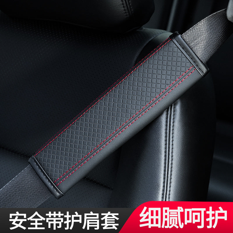 Car Seat Belt Shoulder Pad Cover with Honeycomb Embossing
