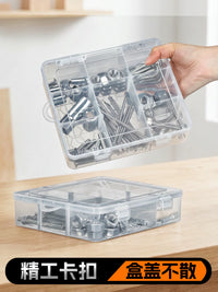 Plastic Storage Box with Adjustable Dividers for Small Parts and Components