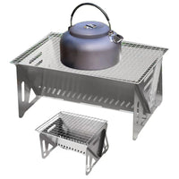 Portable Stainless Steel Folding BBQ Grill for Outdoor Camping