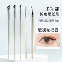 5-Piece Precision Eye Makeup Brush Set for Eyeliner, Concealer, and Brows