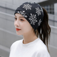 Women's Winter Knit Beanie Scarf Set Warm Neck Warmer Outdoor Fashion Hat