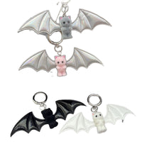 Cute Bear Wing Keychain for Bags and Phones - Halloween Accessory