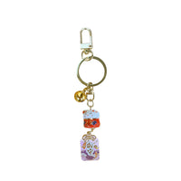 Japanese Lucky Cat Ceramic Bell Keychain Bag Charm