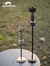 Outdoor Camping Lamp Holder Flange Base Portable Light Stand for Desktop Ambient Lighting