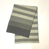 Men's Plaid Cashmere Blend Knitted Scarf, Thickened Warm Winter Jacquard Design