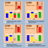Kids' Color Water Pouring Game Logic Training Board Game Early Education Toy