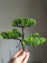 Artificial Pine Tree Bonsai for Table Centerpiece Decor