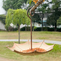 Decorative Outdoor Umbrella Bird Feeder for Garden Patio Balcony