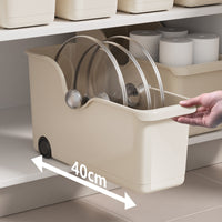 Under-Sink Pull-Out Storage Bins with Wheels for Kitchen Pantry Organization