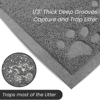 Cat Litter Mat, Waterproof Non-Slip Easy Clean Litter Box Mat for Ultra-Efficient Pet Trapping