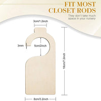 DIY Wooden Door Hanger Sign Blank Craft for Clothes, Birthday Cards, and Home Decor