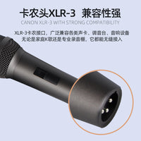 Professional Wired Handheld Microphone for KTV Stage Performance and Live Streaming