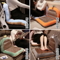 Plush Office Chair Cushion with Integrated Summer Mat for Dormitory and Home Sofa