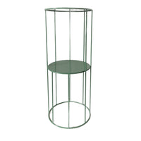 Nordic Style Double-Layer Round Iron Art Plant Stand for Indoor Greenery and Climbing Plants