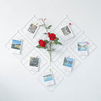 Square Grid Photo Wall Panel for Room Decor