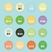 295-Color Cat Perler Bead Sticker Set for Easy Identification