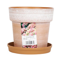 Summit Resin Imitation Ceramic Planter Pot for Vegetables and Flowers