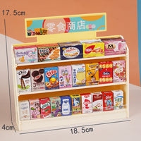 Miniature Supermarket Shelf Dollhouse Accessory