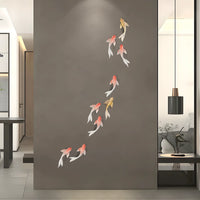 3D Koi Fish Wall Decor Relief Art for Living Room Bedroom