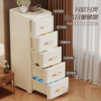 Multi-Layer Drawer Storage Cabinet for Narrow Spaces, Thickened Plastic Organizer for Home, Living Room, Clothes, Toys, Snacks