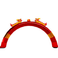 Inflatable Wedding Arch with Double Dragon Design, Oxford Cloth, for Celebrations and Events