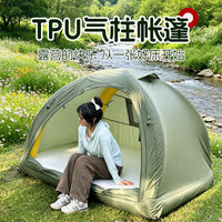 Portable Inflatable Double-Layer Waterproof Camping Tent for 2-3 People