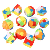 Luban Lock 3D Wooden Brain Teaser Puzzle Set for Kids and Students