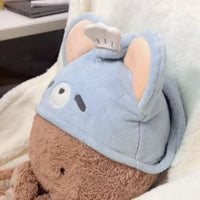 Cute Cartoon Rat Microfiber Hair Drying Towel Wrap for Women, Super Absorbent & Soft