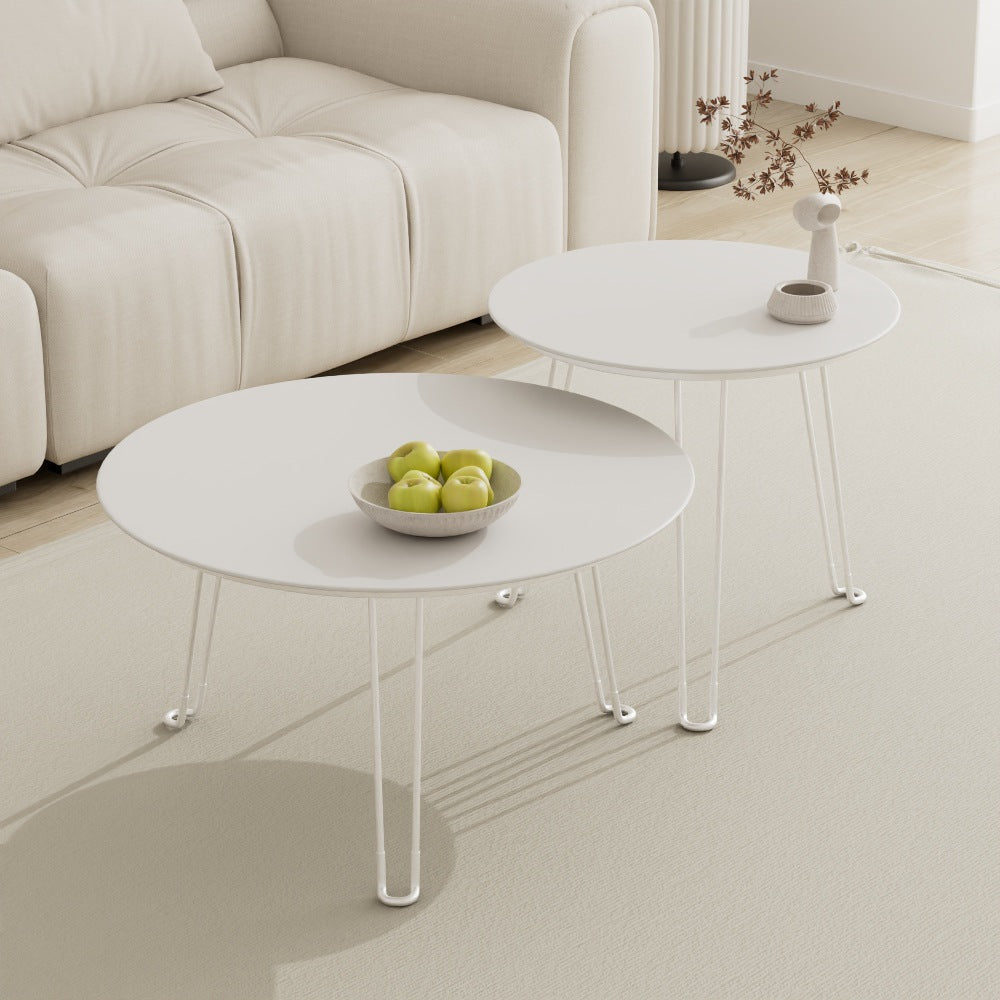 Portable Outdoor Camping Foldable Round Table Minimalist Small Coffee Table Multi-functional Bedside Desk