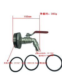 Drum Faucet Valve for 200L Oil Barrels with Threaded Connector