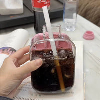 Press-Type Ice Cube Maker Bottle for Refrigerator, Food-Grade Silicone Portable Ice Kettle