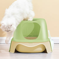 Double-Layer EVA Cat Litter Mat with Honeycomb Design, Foldable and Odor-Proof