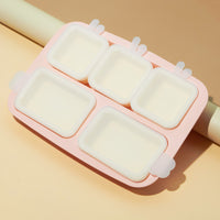 Portable Baby Food Storage Container with Detachable Meal Plate - 2-in-1 Fresh-keeping Freezer Box and Meal Bowl