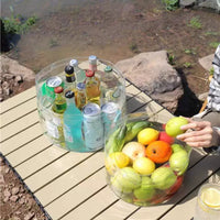 Portable Folding Wash Basin for Camping, Picnics, and Home Use - Collapsible Laundry and Vegetable Washing Tub