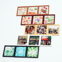 Dollhouse Miniature Modern Illustration Wall Art Set for Living Room Decor
